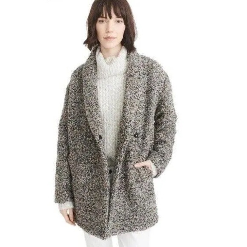 Aritzia Wilfred Grey Wool Blend Coat